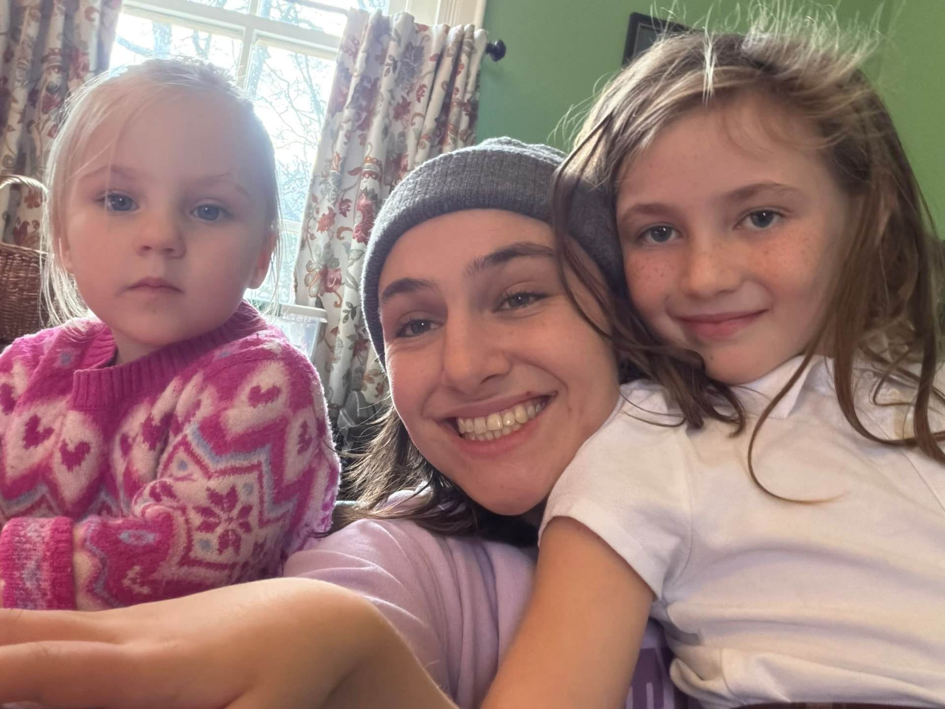 Gracey with two younger children