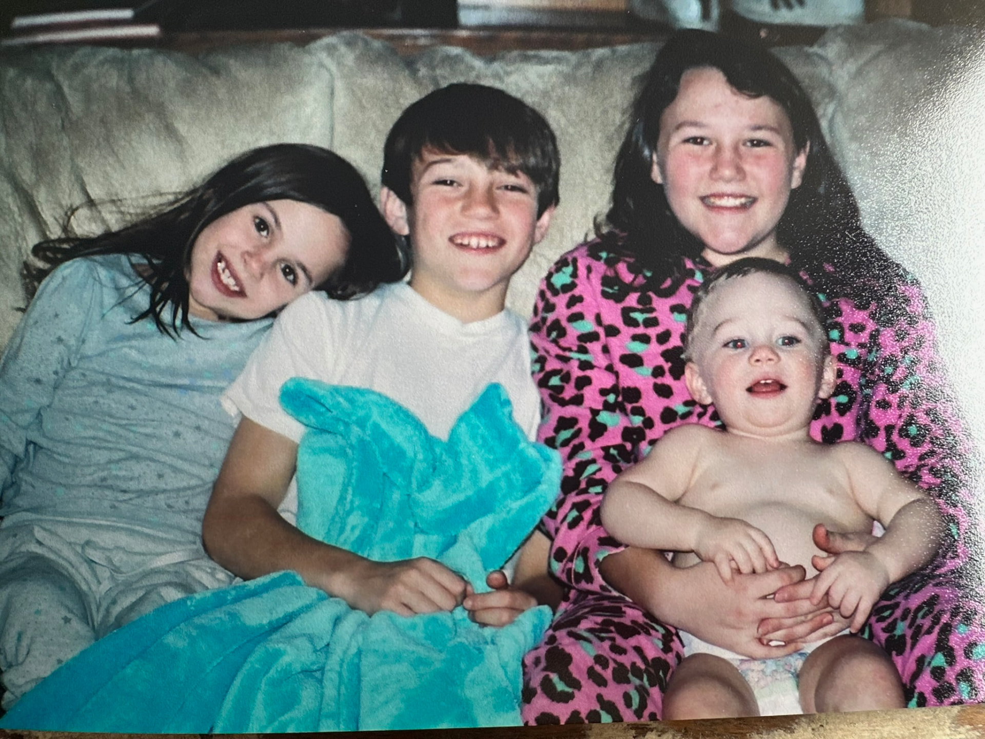 Gracey as a child with her siblings