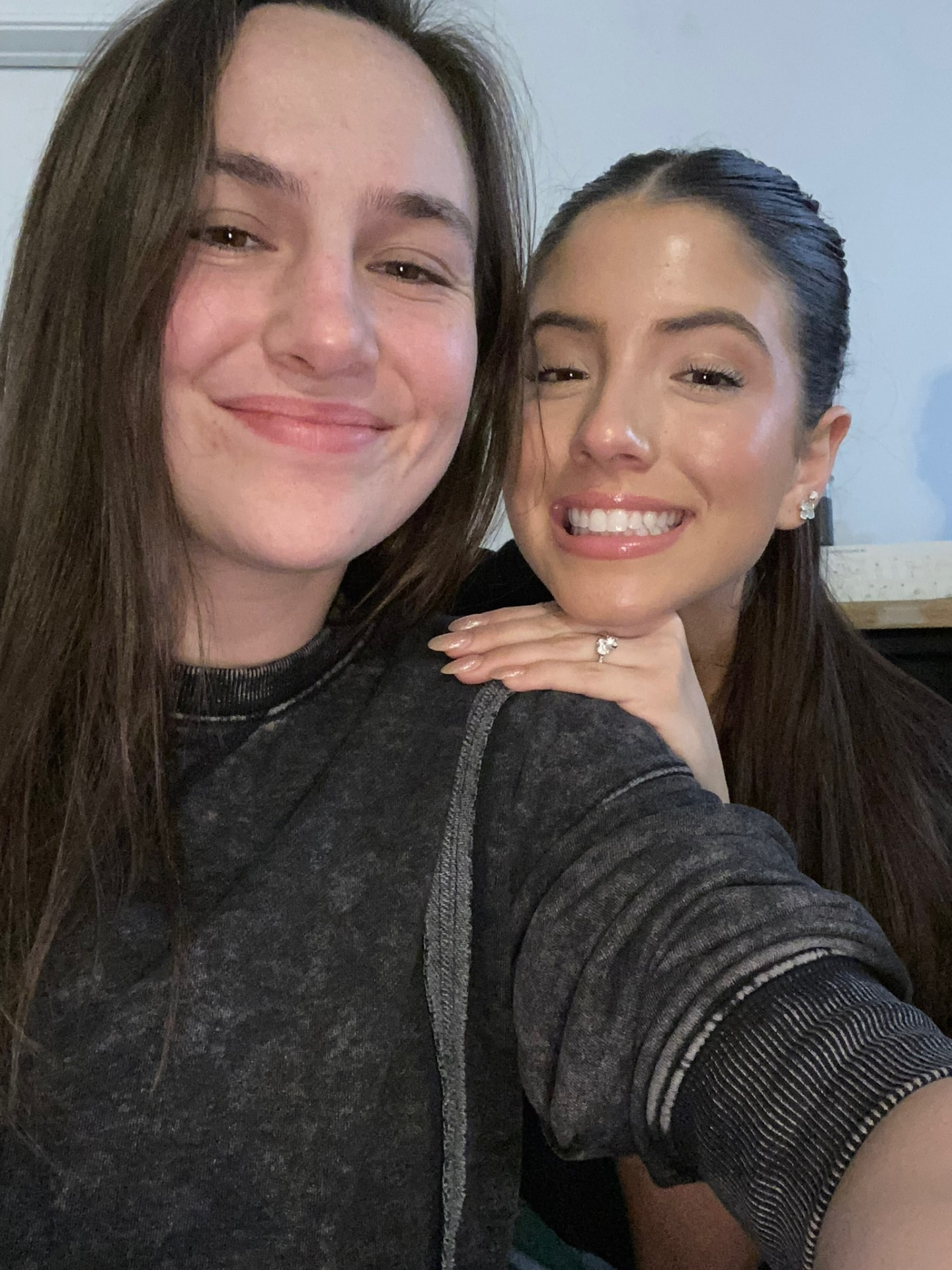 Gracey smiling with a friend